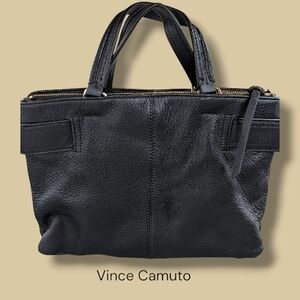 Leather Black Tote Bag